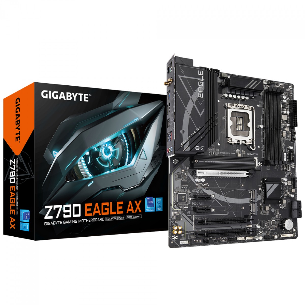 Placa Mãe Gigabyte Z790 EAGLE AX, Chipset Z790, Intel LGA 1700, ATX, DDR5