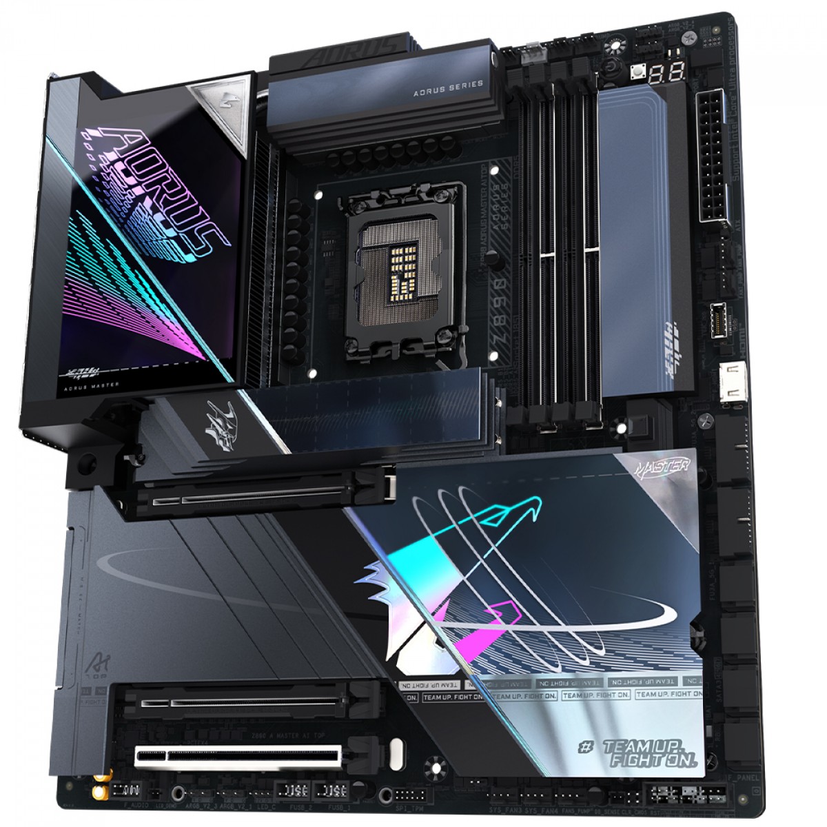 Placa Mãe Gigabyte Z890 Aorus Master AI TOP, WiFi7, Chipset Z890, Intel LGA 1851, EATX, DDR5