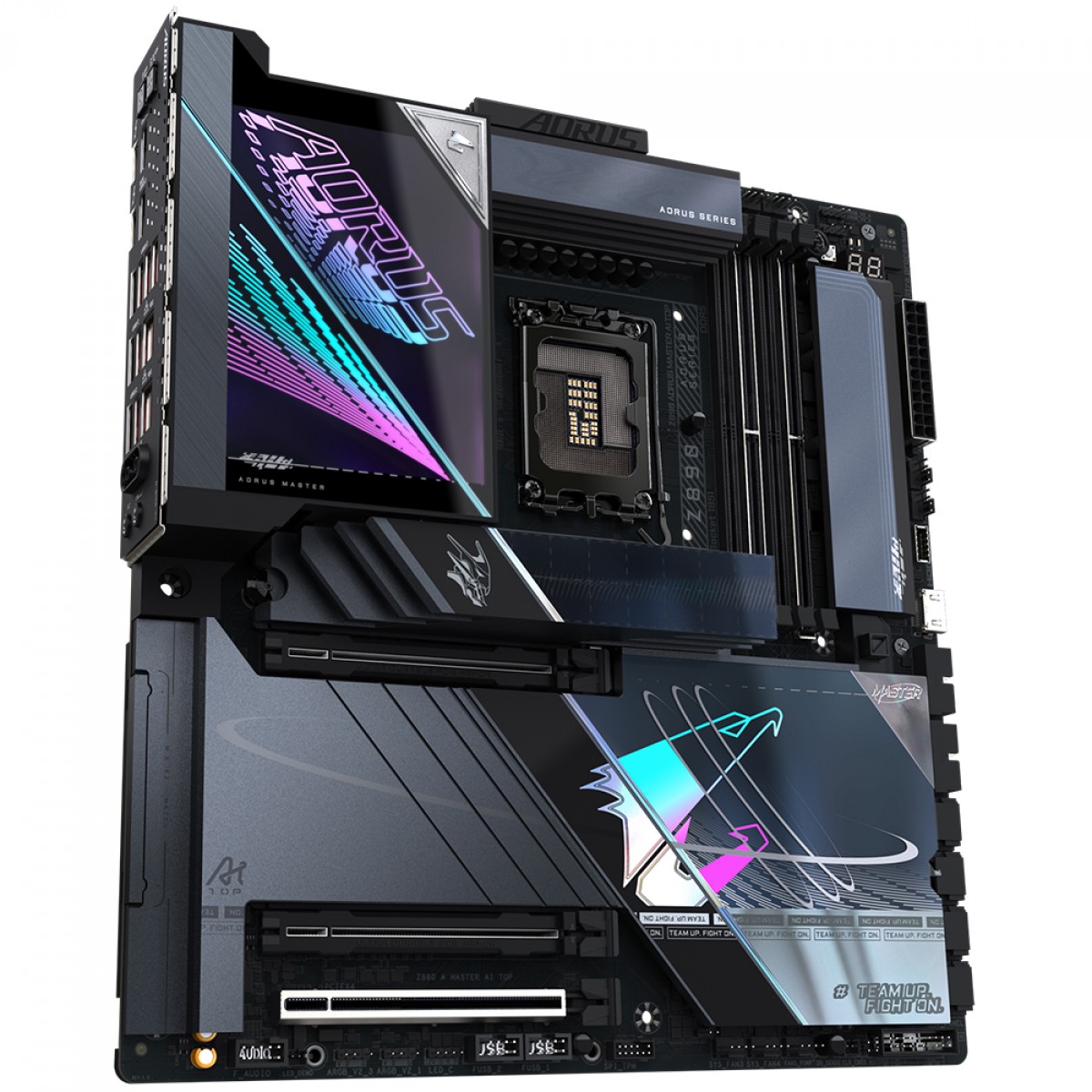 Placa Mãe Gigabyte Z890 Aorus Master AI TOP, WiFi7, Chipset Z890, Intel LGA 1851, EATX, DDR5
