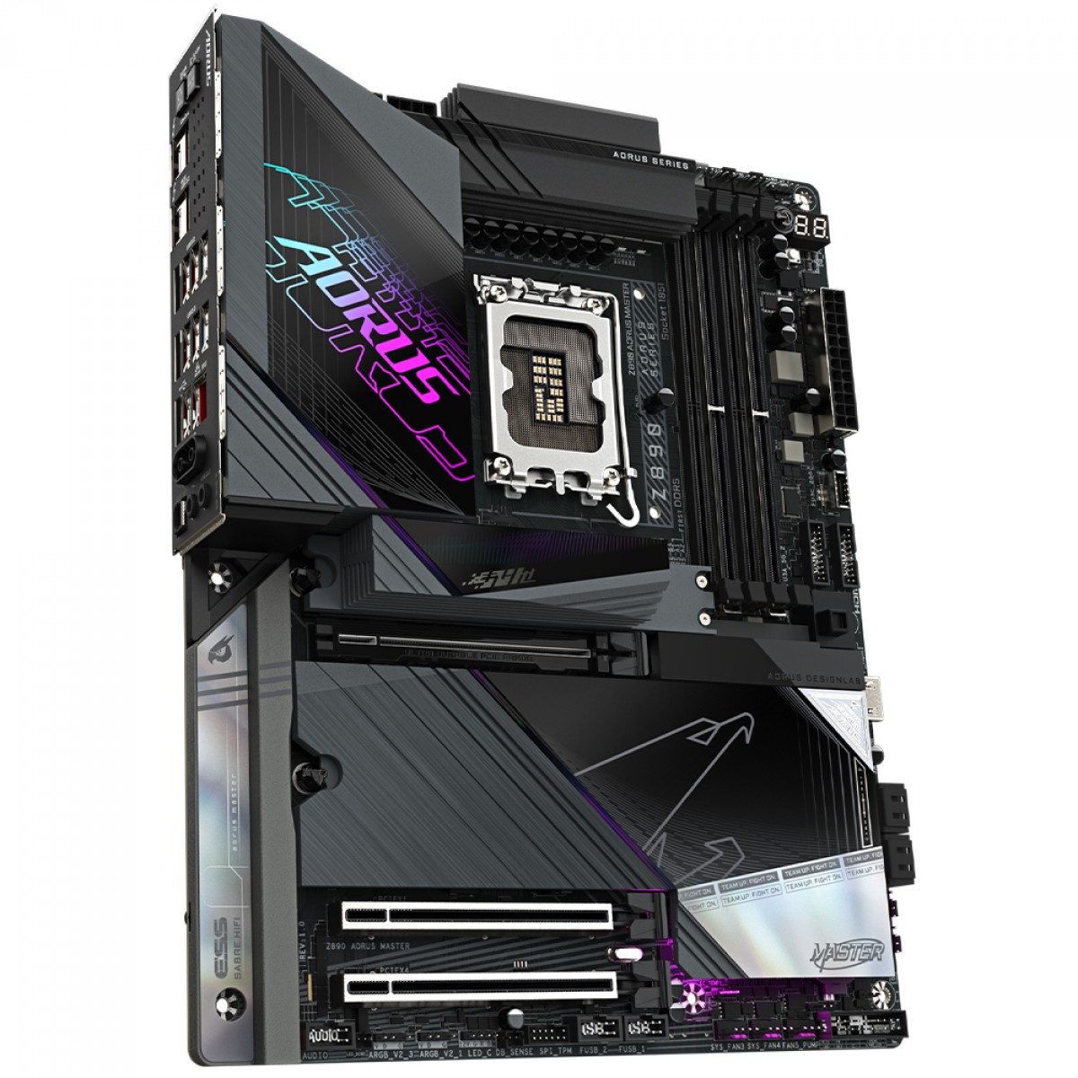 Placa Mãe Gigabyte Z890 AORUS MASTER, Chipset Z890, Intel LGA 1851, ATX, DDR5