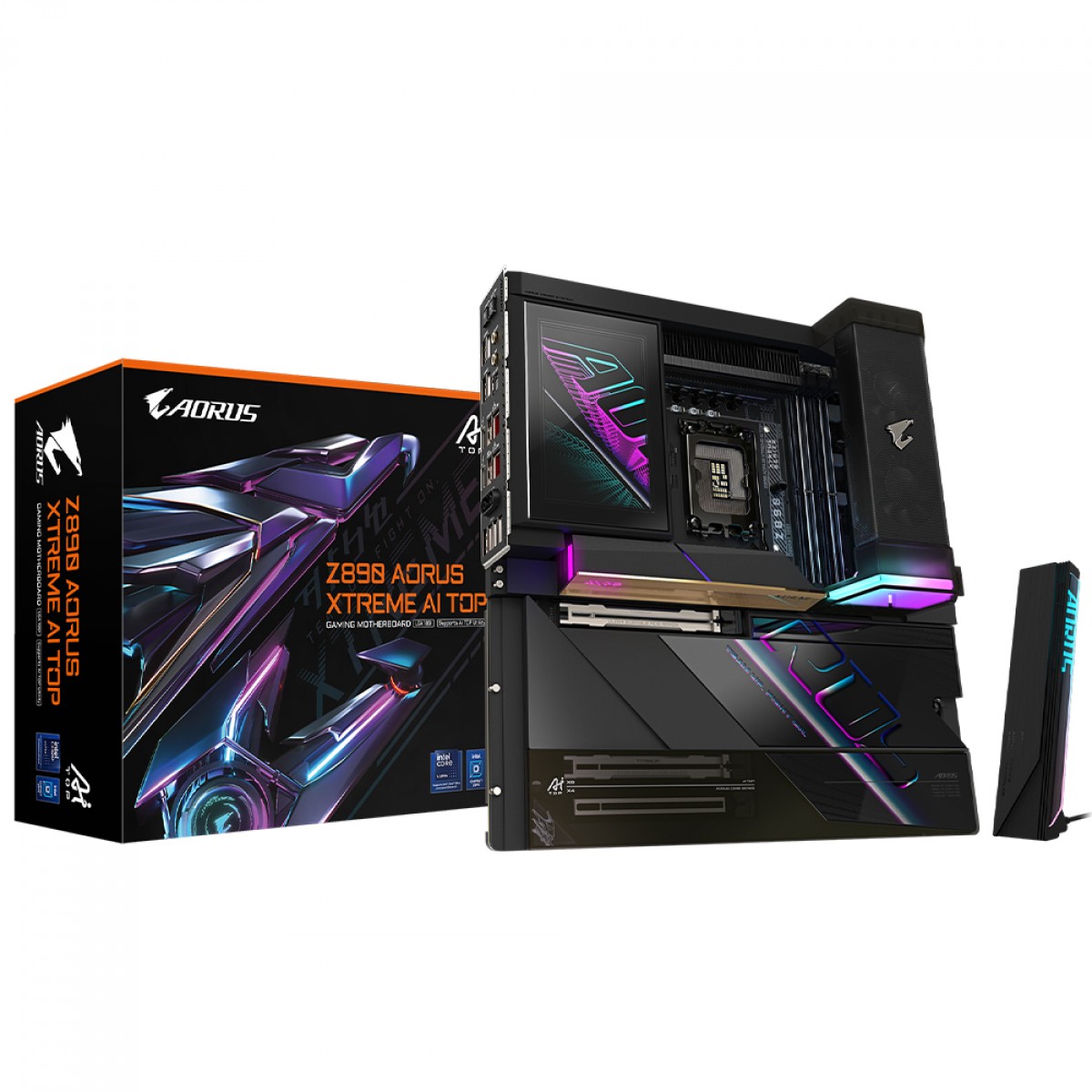 Placa Mãe Gigabyte Z890 Aorus Xtreme AI TOP, WiFi7, Chipset Z890, Intel LGA 1851, EATX, DDR5
