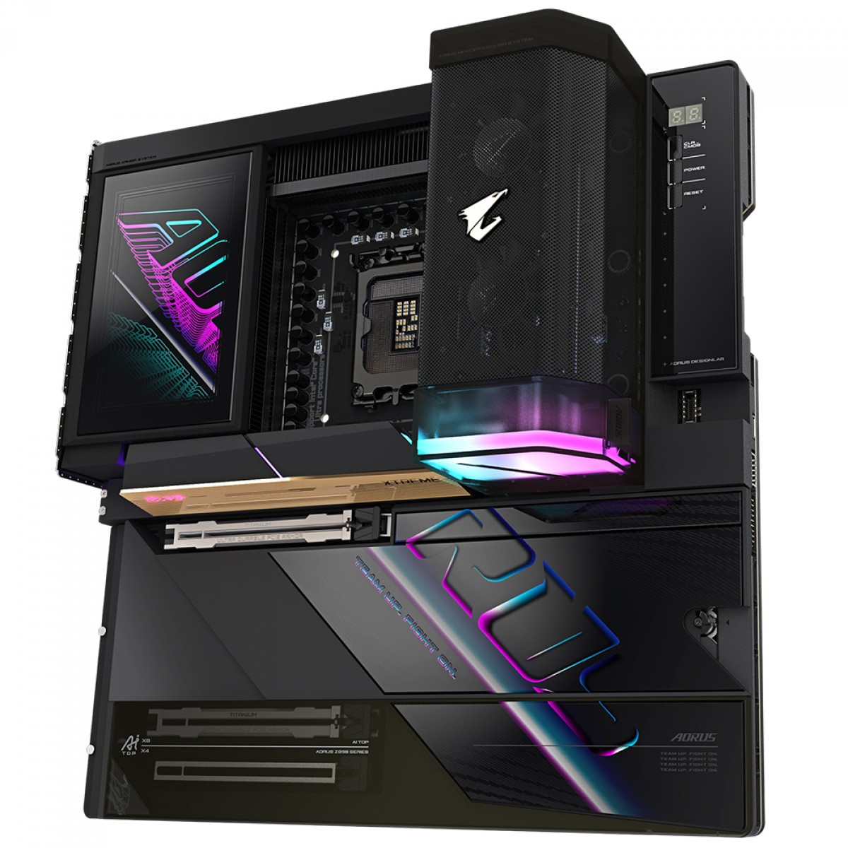 Placa Mãe Gigabyte Z890 Aorus Xtreme AI TOP, WiFi7, Chipset Z890, Intel LGA 1851, EATX, DDR5