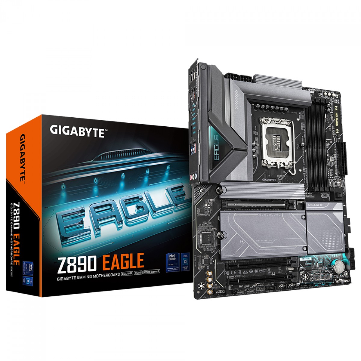 Placa Mãe Gigabyte Z890 EAGLE, Chipset Z890, Intel LGA 1851, ATX, DDR5