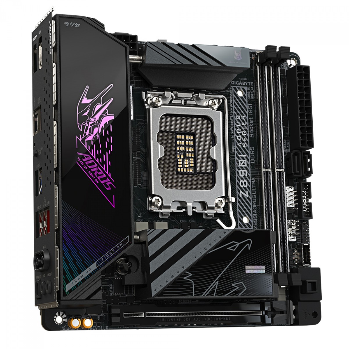 Placa Mãe Gigabyte Z890I AORUS ULTRA, Chipset Z890, Intel LGA 1851, Mini-ITX, DDR5