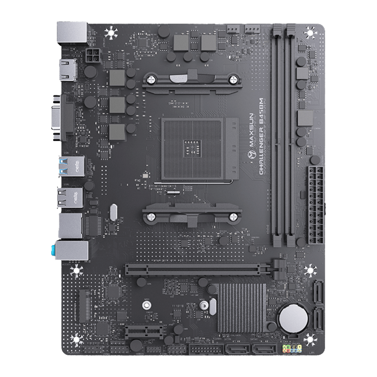 Placa Mãe MAXSUN B450M MS-Challenger, Chipset B450, AMD AM4, mATX, DDR4