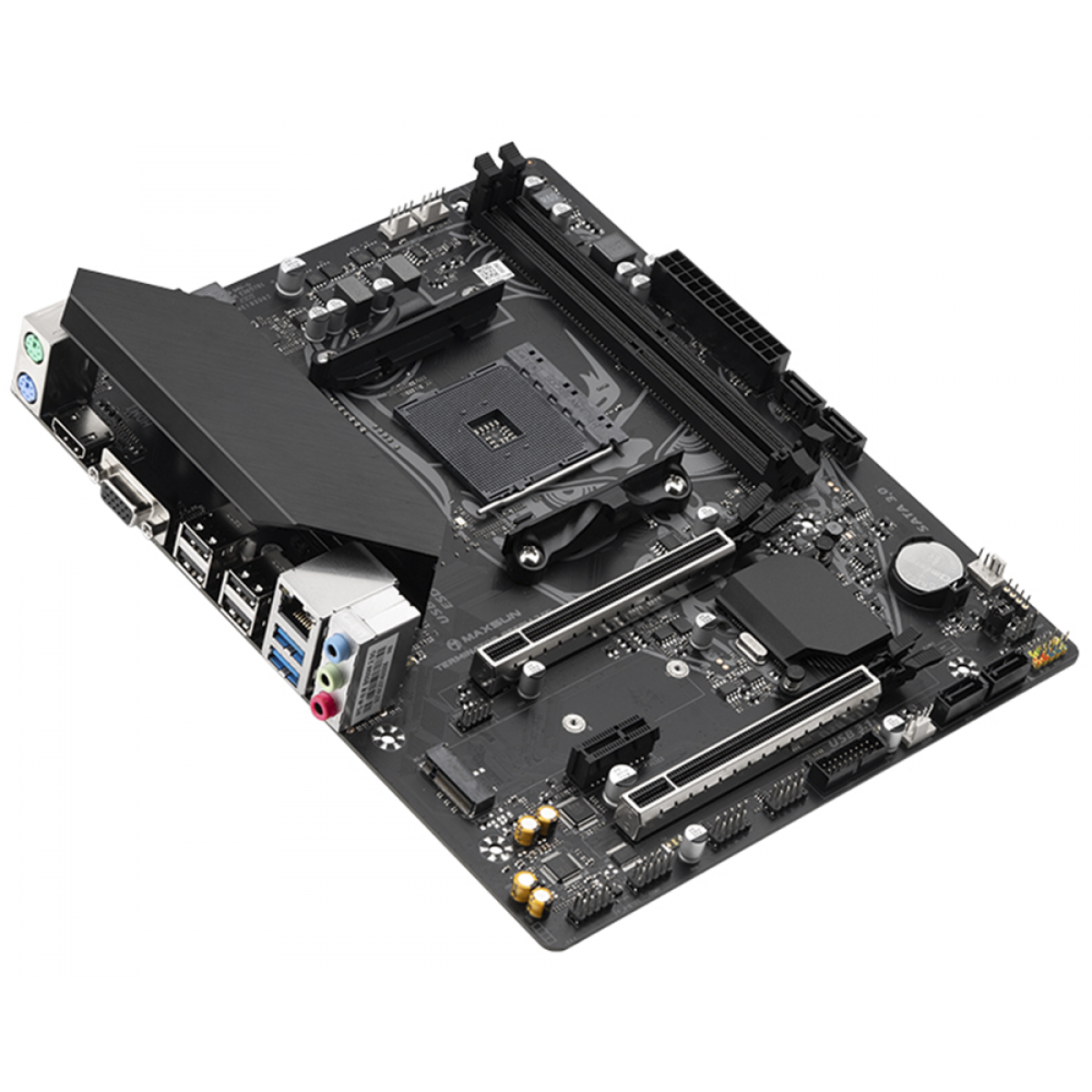 Placa Mãe MAXSUN B550M 2.5G MS-Terminator, Chipset B550, AMD AM4, mATX, DDR4