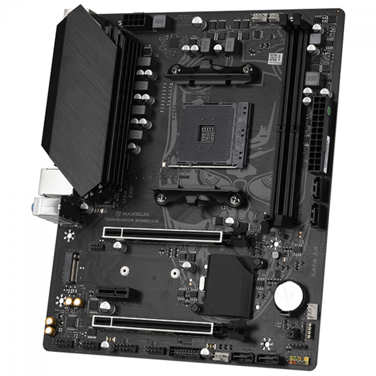 Placa Mãe MAXSUN B550M 2.5G MS-Terminator, Chipset B550, AMD AM4, mATX, DDR4