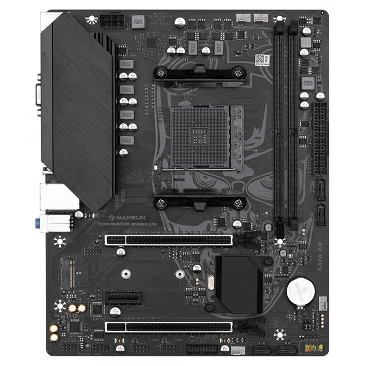 Placa Mãe MAXSUN B550M MS-Terminator, Chipset B550, AMD AM4, mATX, DDR4