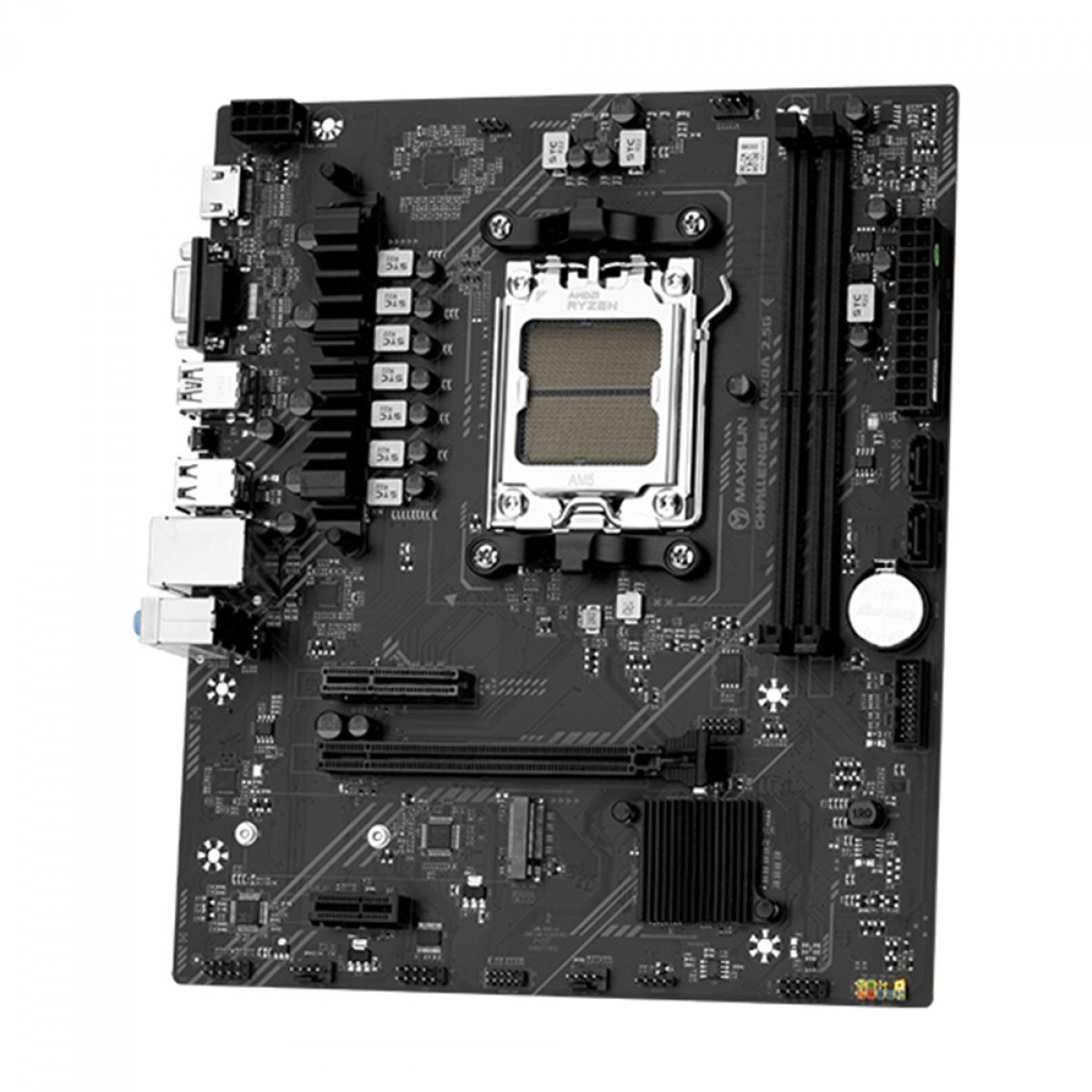 Placa Mãe Maxsun Challenger A620A 2.5G, Chipset A620, AMD AM5, MATX, DDR5, MS-Challenger A620A 2.5G - OPEN BOX