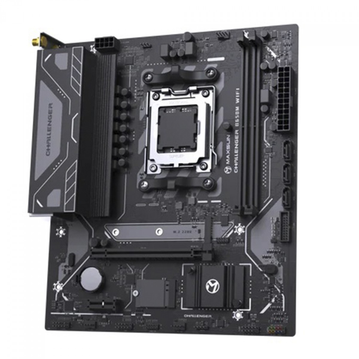 Placa Mãe Maxsun Challenger B650M WI-FI, Chipset B650, AMD AM5, MATX, DDR5, MS-Challenger B650M WIFI - OPEN BOX