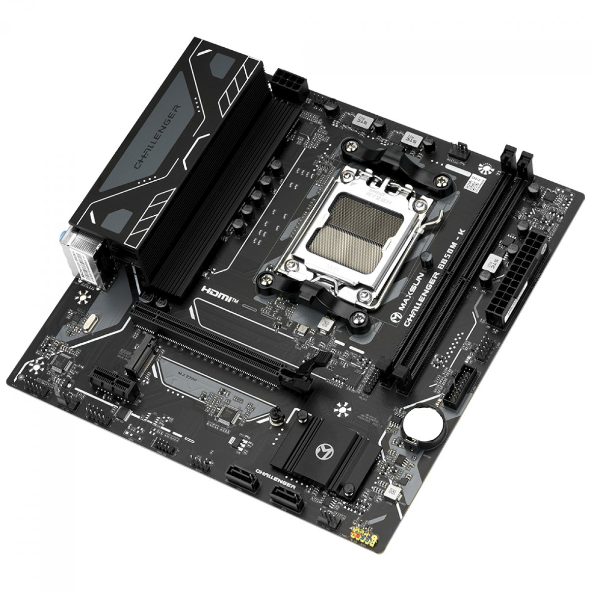 Placa Mãe Maxsun Challenger B850M-K, Chipset B850, AMD AM5, mATX, DDR5