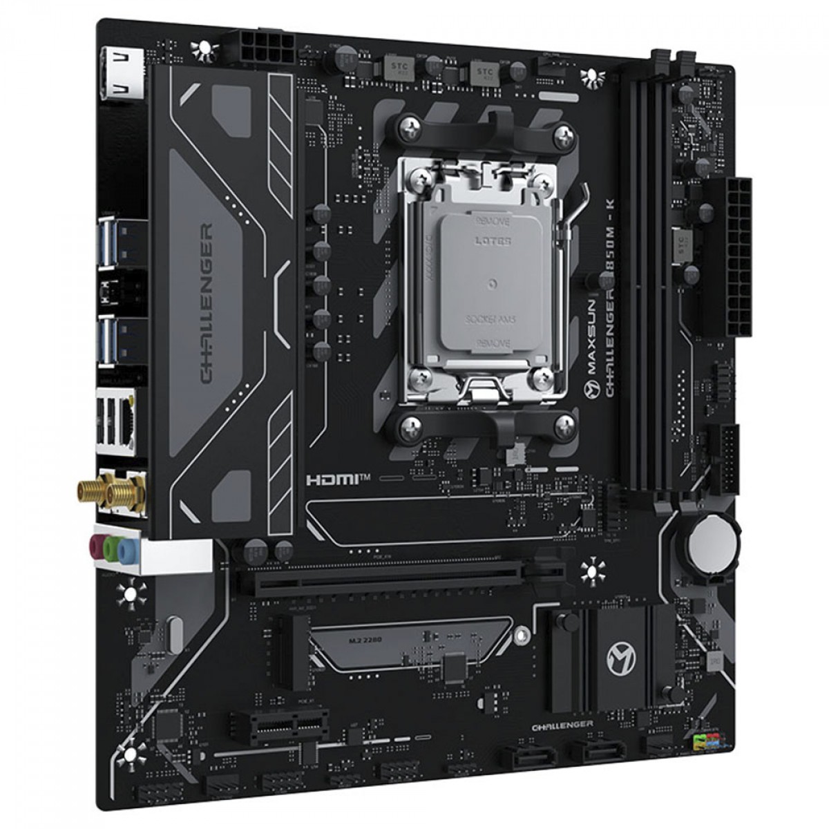 Placa Mãe Maxsun Challenger B850M-K WIFI, Chipset B850, AMD AM5, mATX, DDR5