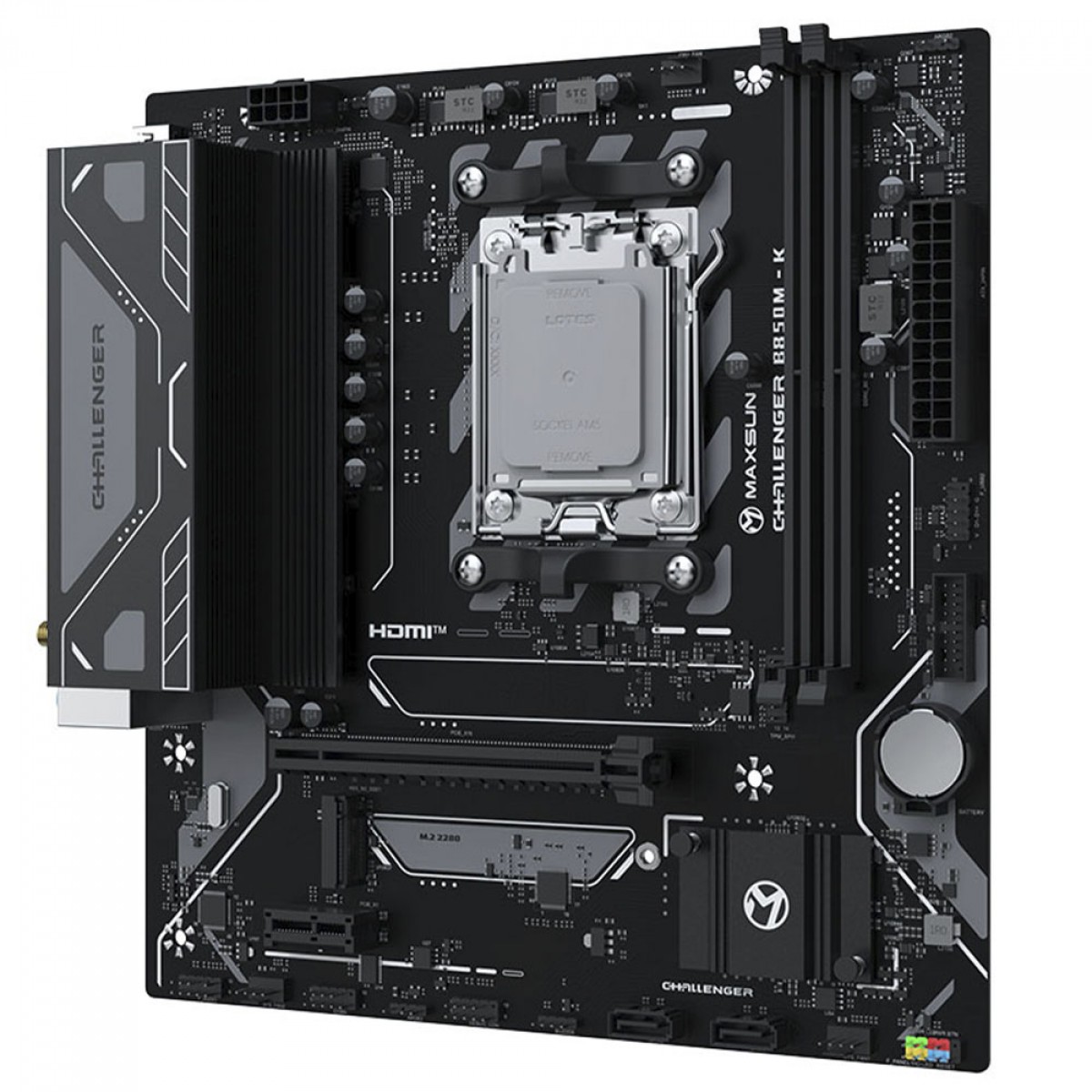 Placa Mãe Maxsun Challenger B850M-K WIFI, Chipset B850, AMD AM5, mATX, DDR5