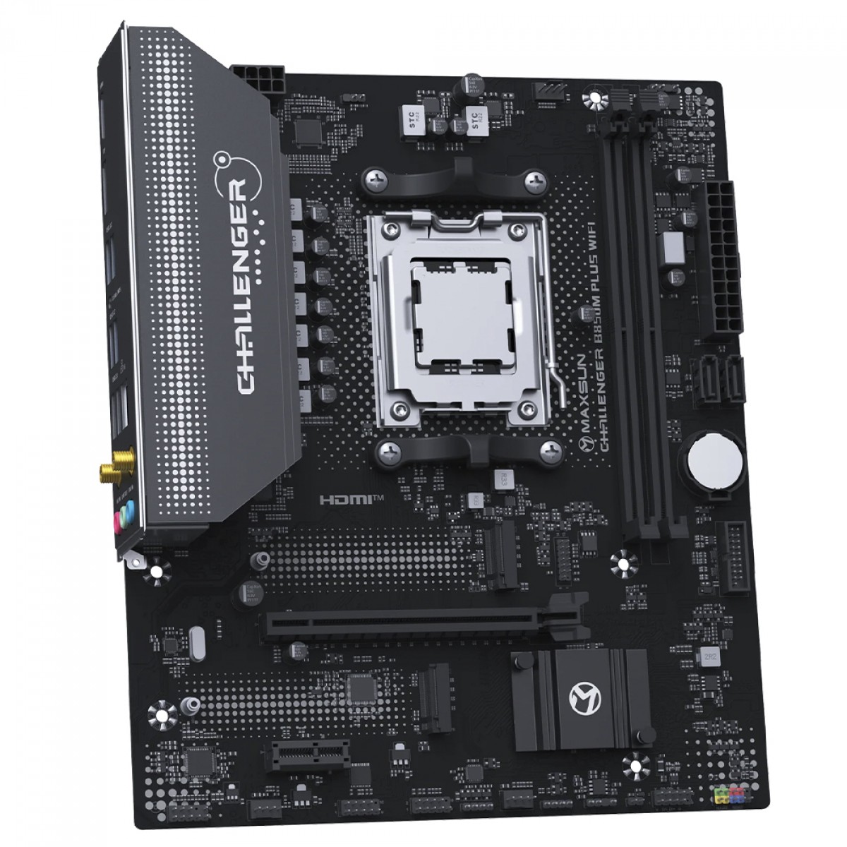 Placa Mãe Maxsun Challenger B850M Plus WiFi, Chipset B850, AMD AM5, mATX, DDR5