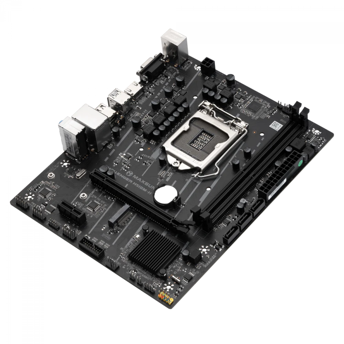 Placa Mãe MAXSUN Challenger H510M-H, Chipset H470, Intel LGA 1200, m-ATX, DDR4