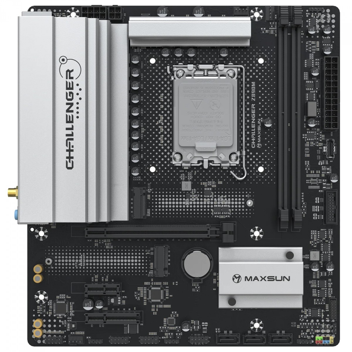 Placa Mãe Maxsun Challenger Z890M WiFi, Chipset Z890, Intel LGA 1851, mATX, DDR5