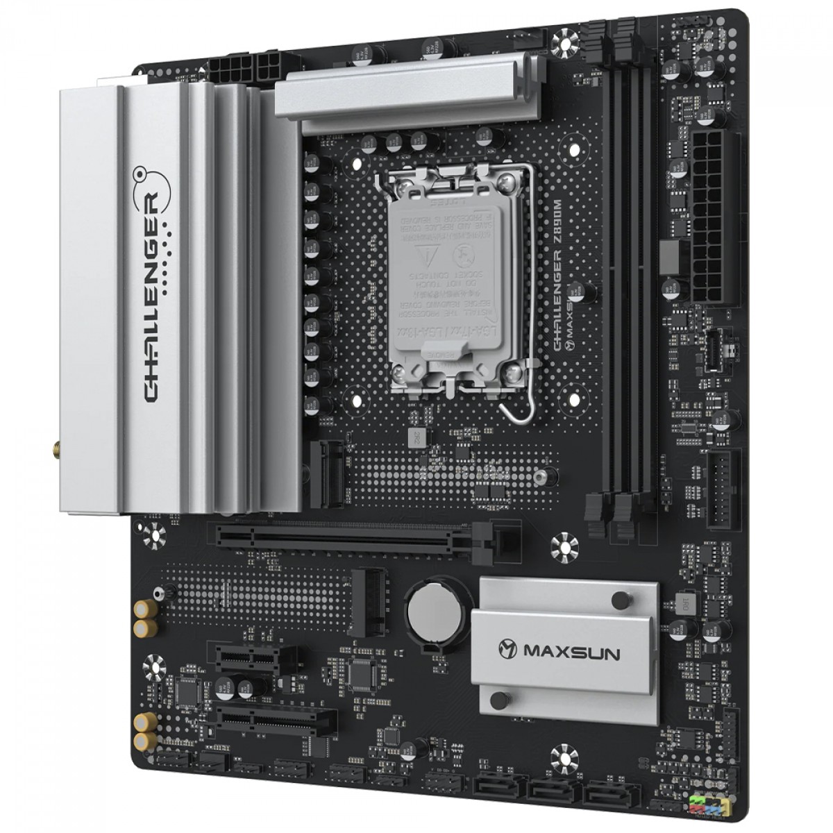 Placa Mãe Maxsun Challenger Z890M WiFi, Chipset Z890, Intel LGA 1851, mATX, DDR5