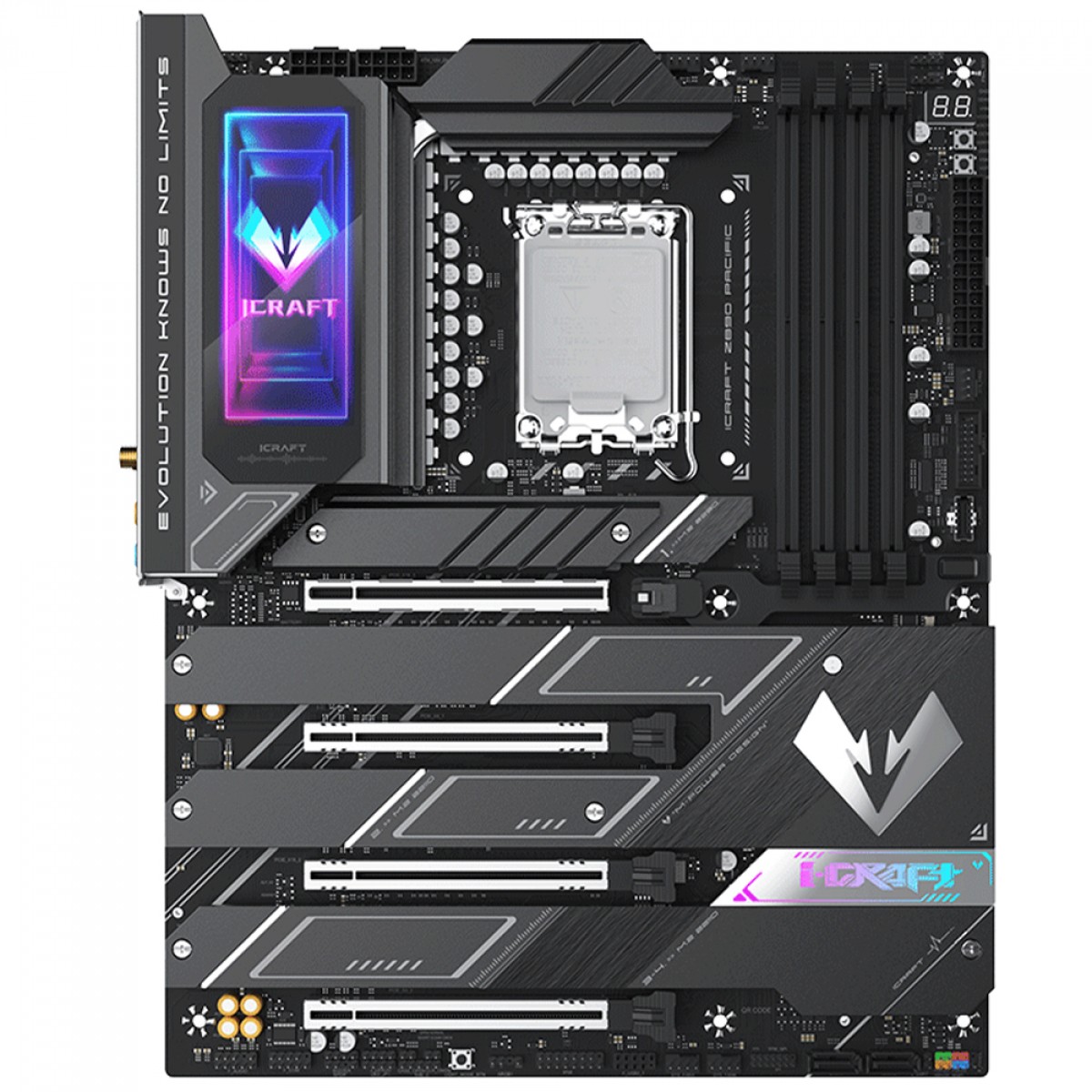 Placa Mãe Maxsun iCraft Z890 Pacific, Chipset Z890, Intel LGA 1851, ATX, DDR5