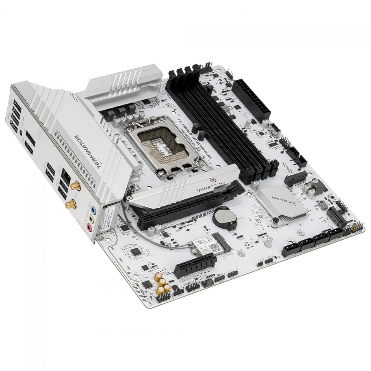 Placa Mãe Maxsun Terminator B760M D4 ICE, Chipset B760, Intel LGA 1700, mATX, DDR4