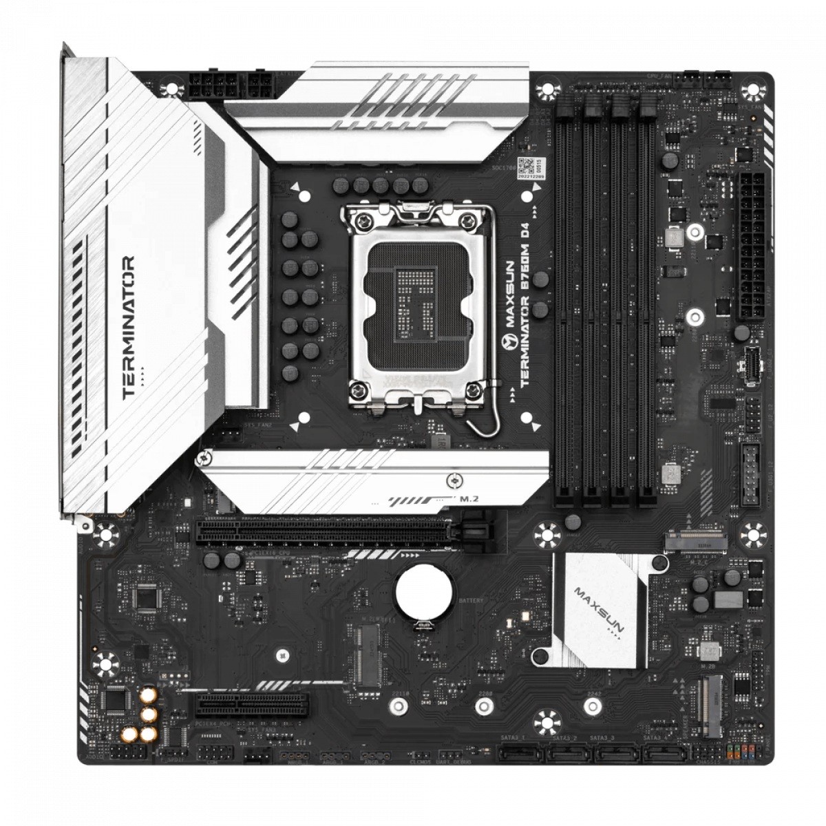 Placa Mãe MAXSUN Terminator B760M D4 V2, Chipset B760, Intel LGA 1700, m-ATX, DDR4