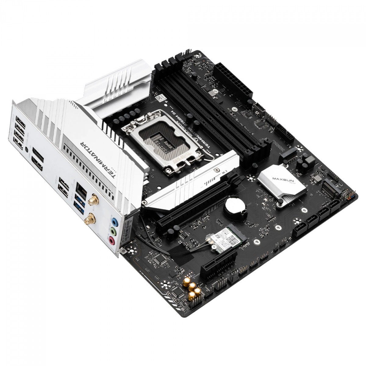 Placa Mãe Maxsun Terminator B760M D4 WiFi V2, Chipset B760, Intel LGA 1700, mATX, DDR4