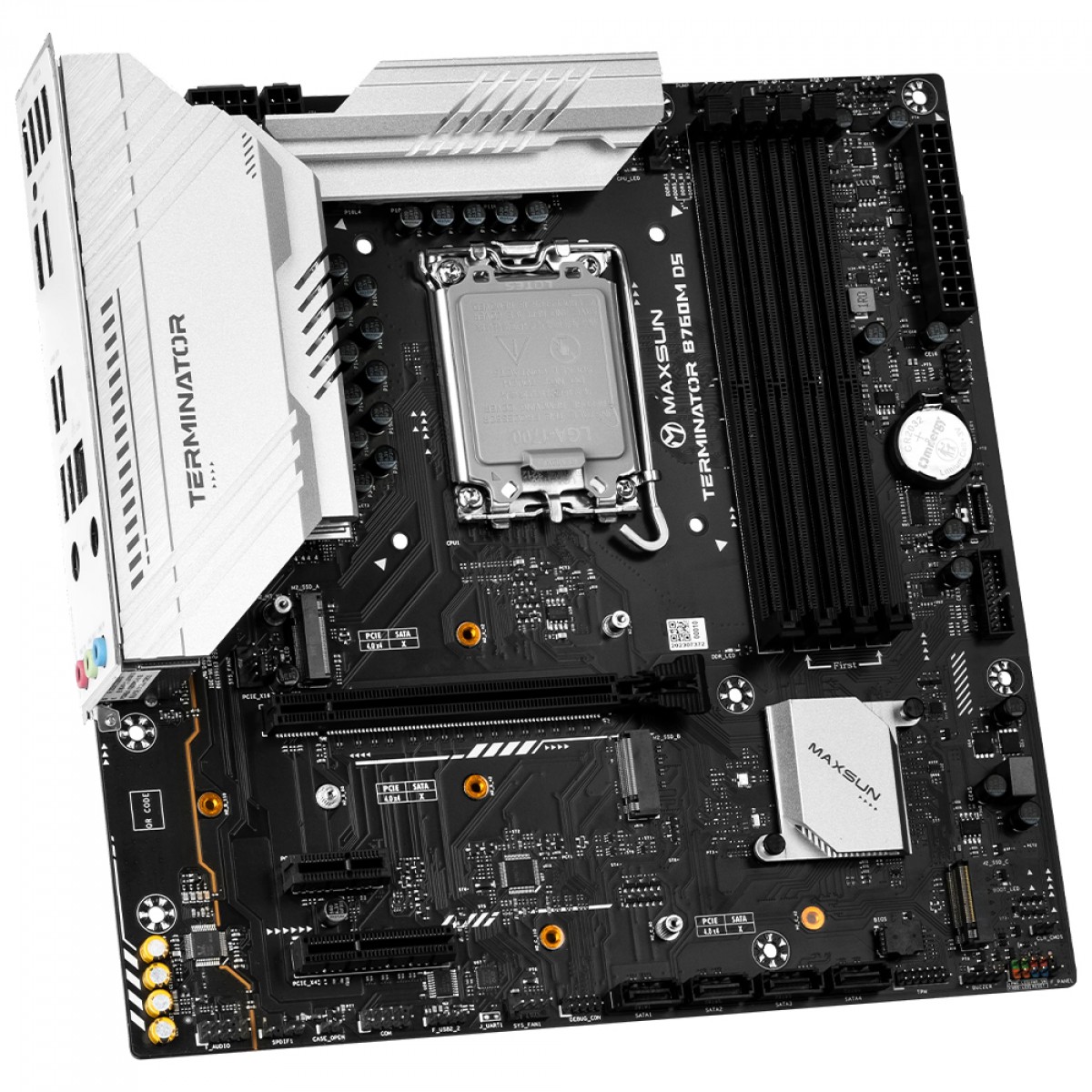 Placa Mãe Maxsun Terminator B760M D5 WiFi 6E, Chipset B760, Intel LGA 1700, mATX, DDR5
