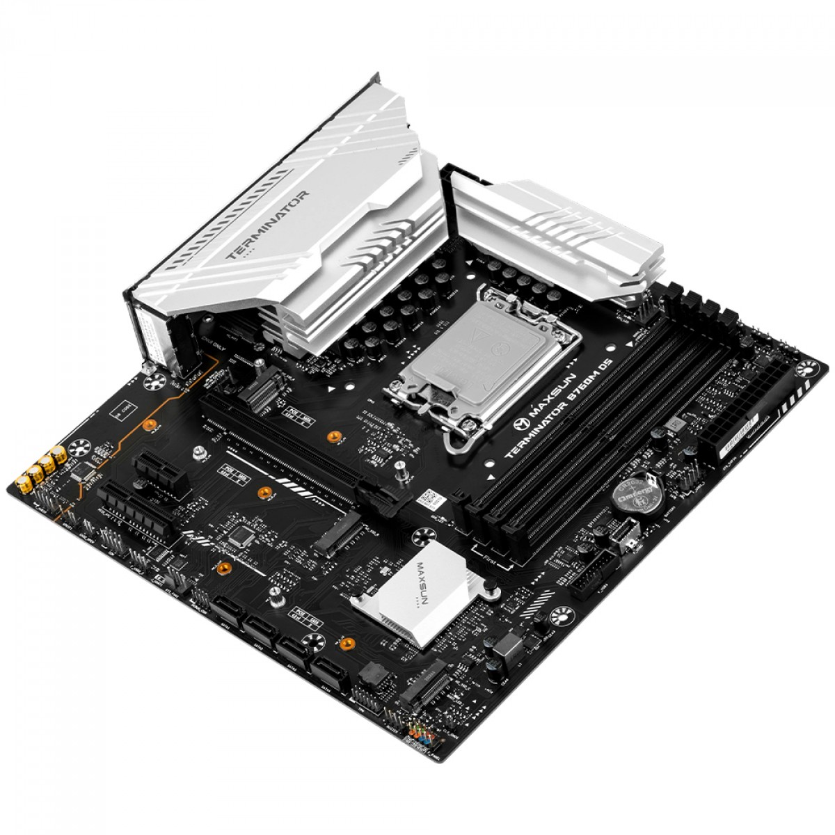 Placa Mãe Maxsun Terminator B760M D5 WiFi 6E, Chipset B760, Intel LGA 1700, mATX, DDR5