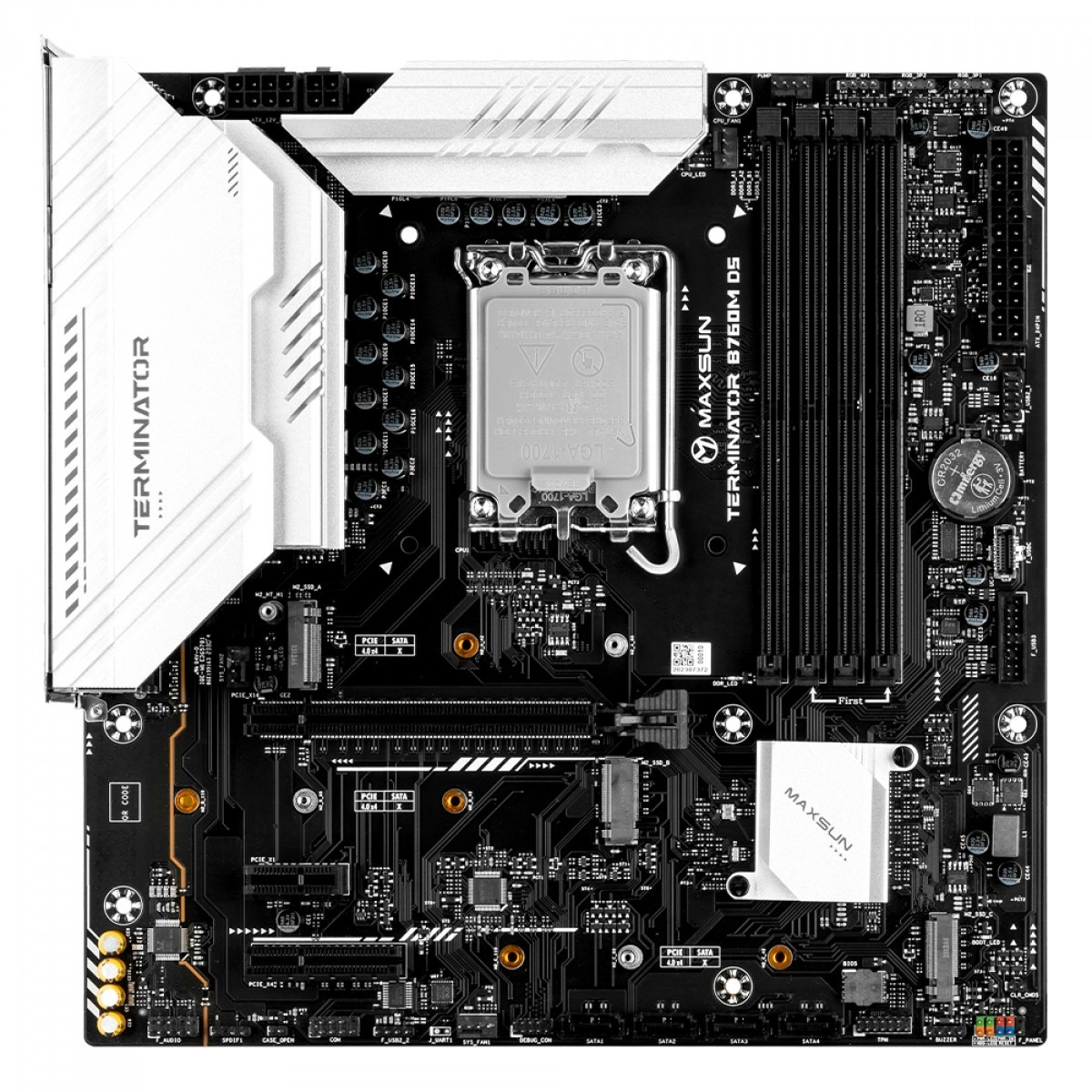 Placa Mãe Maxsun Terminator B760M D5 WiFi, Chipset B760, Intel LGA 1700, mATX, DDR5