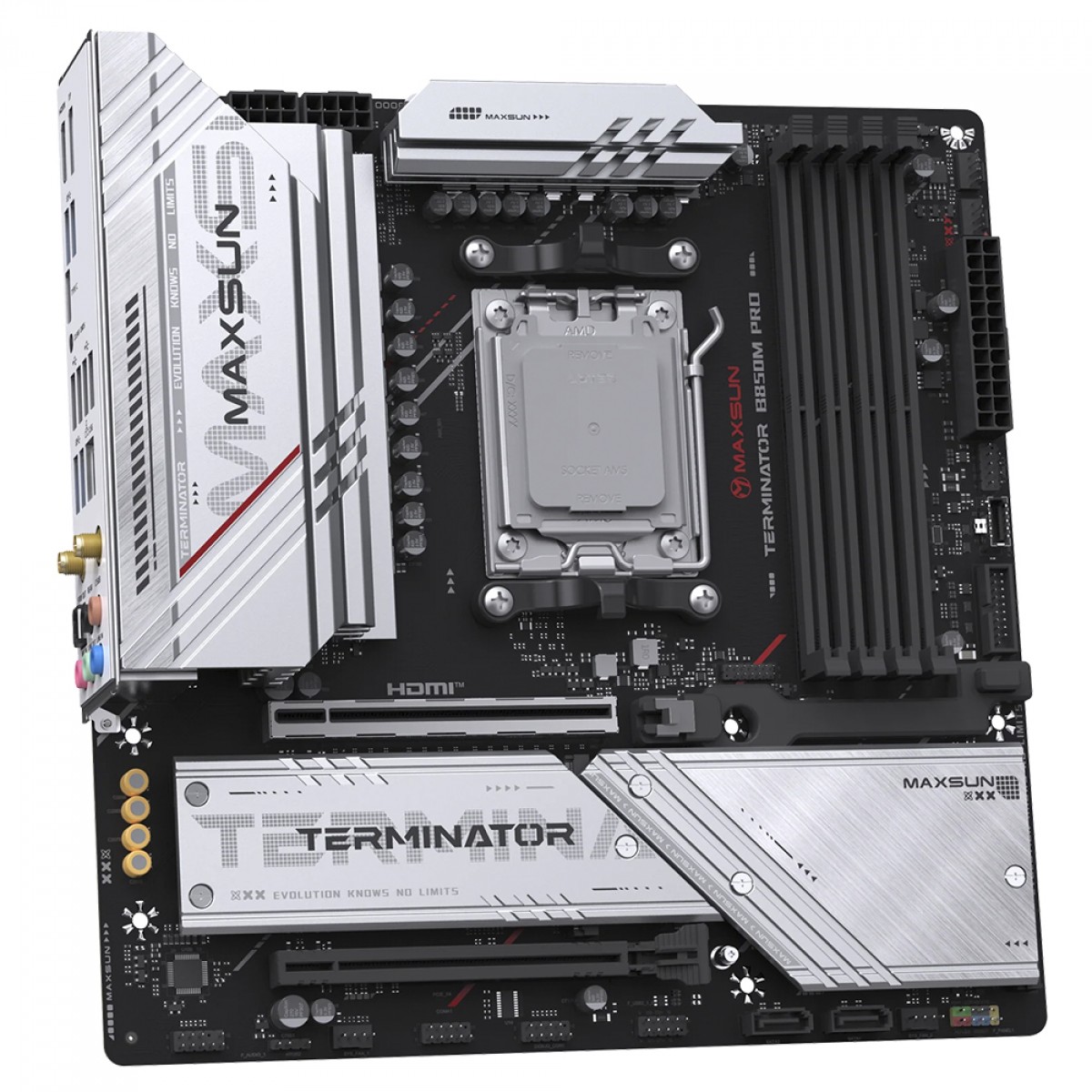 Placa Mãe Maxsun Terminator B850M Pro WiFi, Chipset B850, AMD AM5, mATX, DDR5