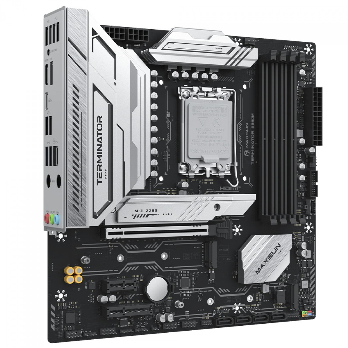 Placa Mãe Maxsun Terminator B860M, Chipset B860, Intel LGA 1851, mATX, DDR5