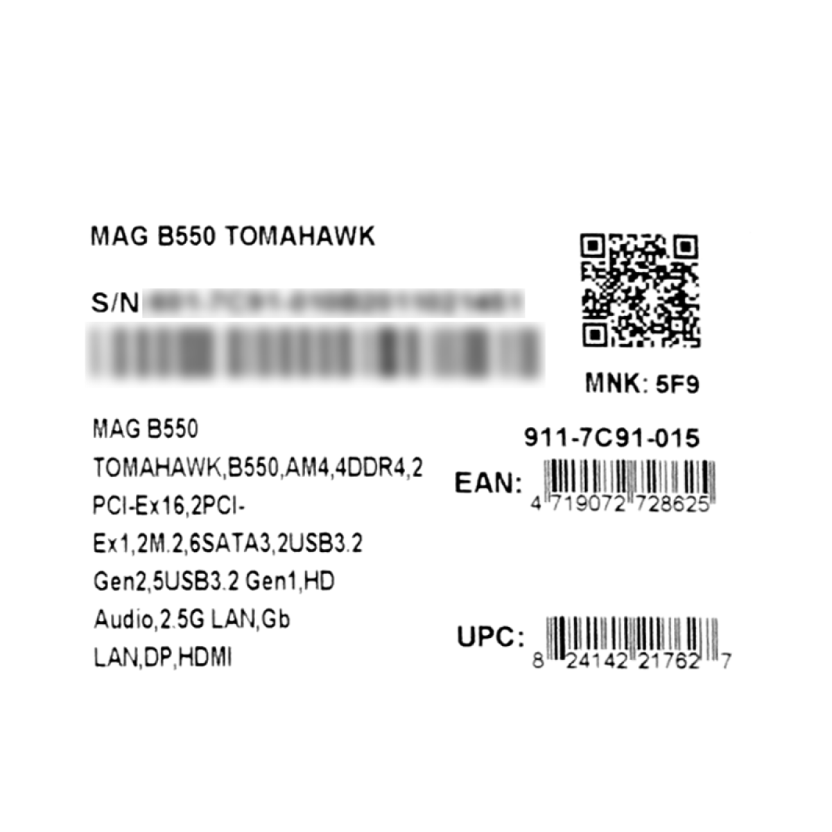 Placa Mãe MSI MAG B550 Tomahawk, Chipset B550, AMD AM4, ATX, DDR4