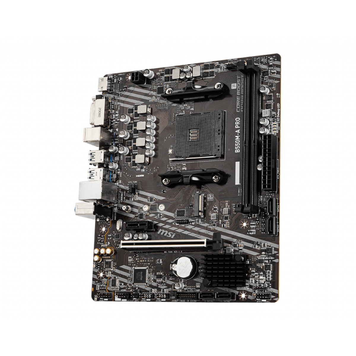 Placa Mãe MSI B550M-A PRO, Chipset B550, AMD AM4, mATX, DDR4