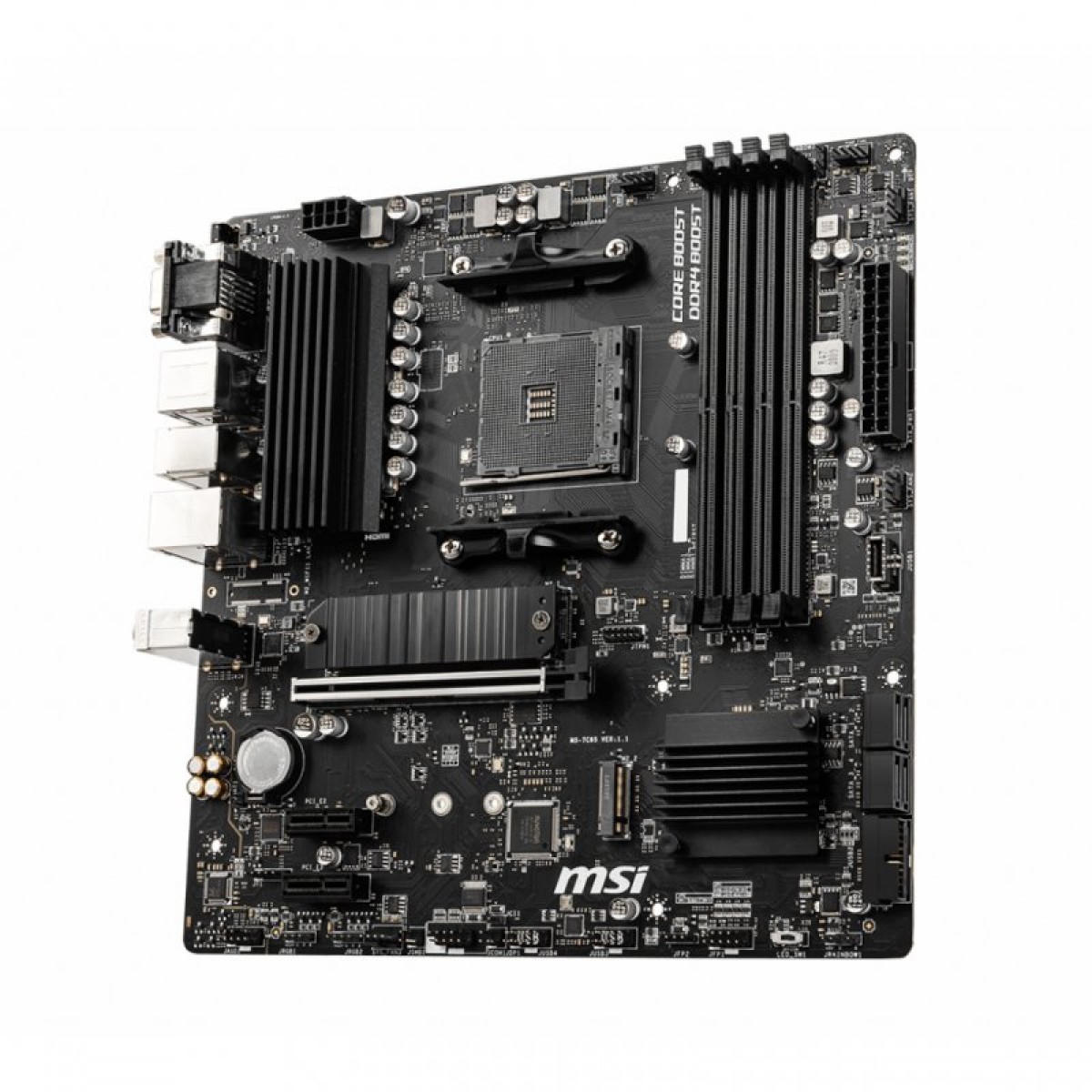 Placa Mãe MSI B550M PRO-VDH, Chipset B550, AMD AM4, mATX, DDR4