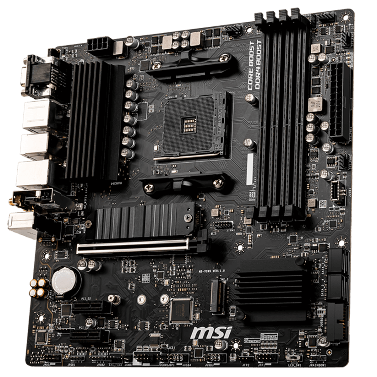 Placa Mãe MSI B550M PRO-VDH WIFI, Chipset B550, AMD AM4, mATX, DDR4