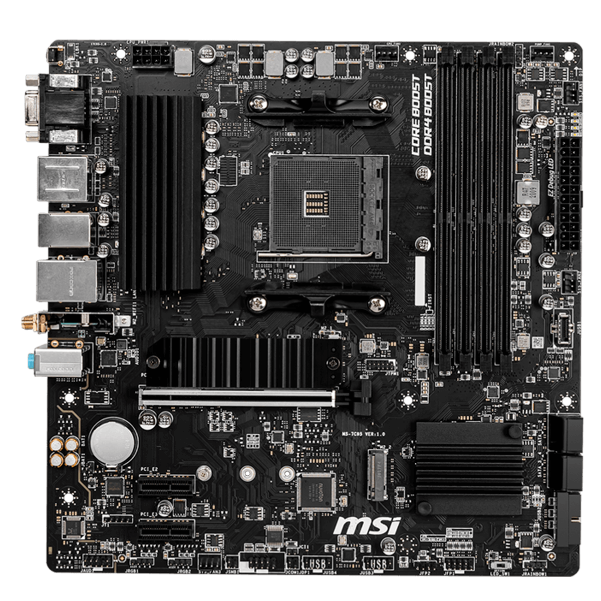 Placa Mãe MSI B550M PRO-VDH WIFI, Chipset B550, AMD AM4, mATX, DDR4