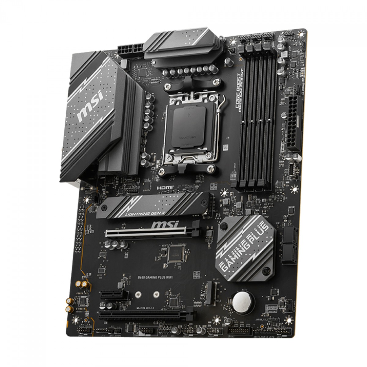 Placa Mãe MSI B650 Gaming Plus WIFI, Chipset B650, AMD AM5, ATX, DDR5, 911-7E26-001