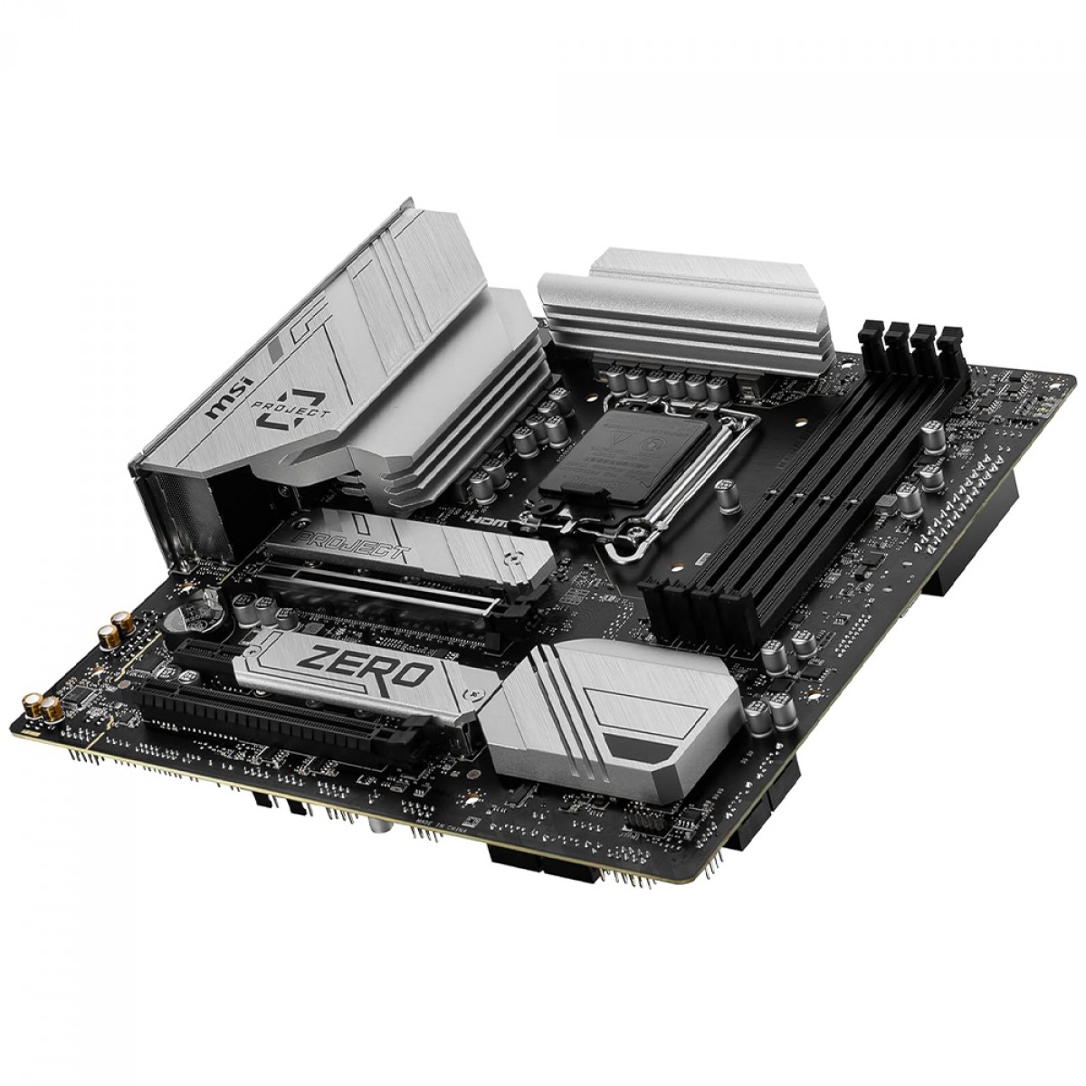 Placa Mãe MSI B760M Project Zero, Chipset B760, WIFI, Intel LGA 1700, MATX, DDR5