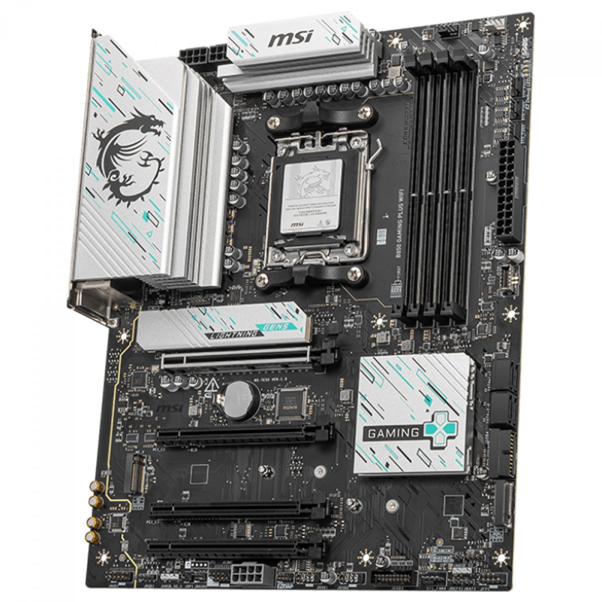 Placa Mãe MSI B850 Gaming PLUS WIFI, Chipset B850, AMD AM5, ATX, DDR5
