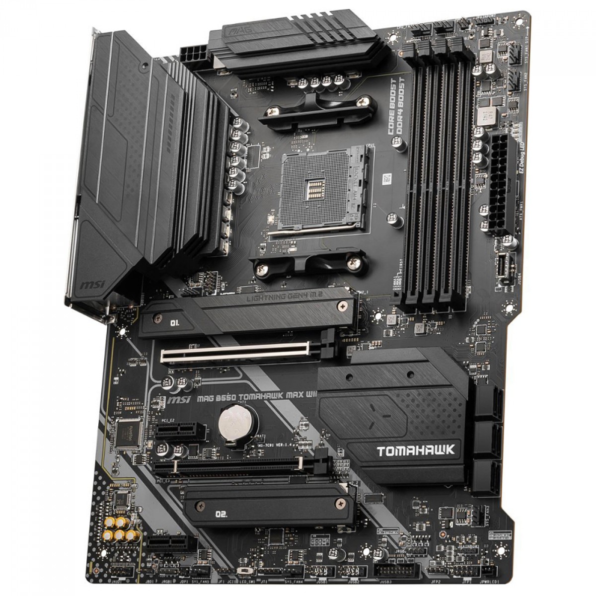 Placa Mãe MSI MAG B550 Tomahawk Max WiFi, Chipset B550, AMD AM4, ATX, DDR4