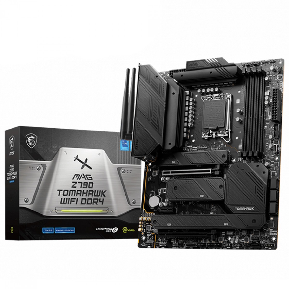Placa Mãe MSI MAG Z790 TOMAHAWK WIFI DDR4, Chipset Z790, Intel LGA 1700, ATX, DDR4, 911-7D91-006