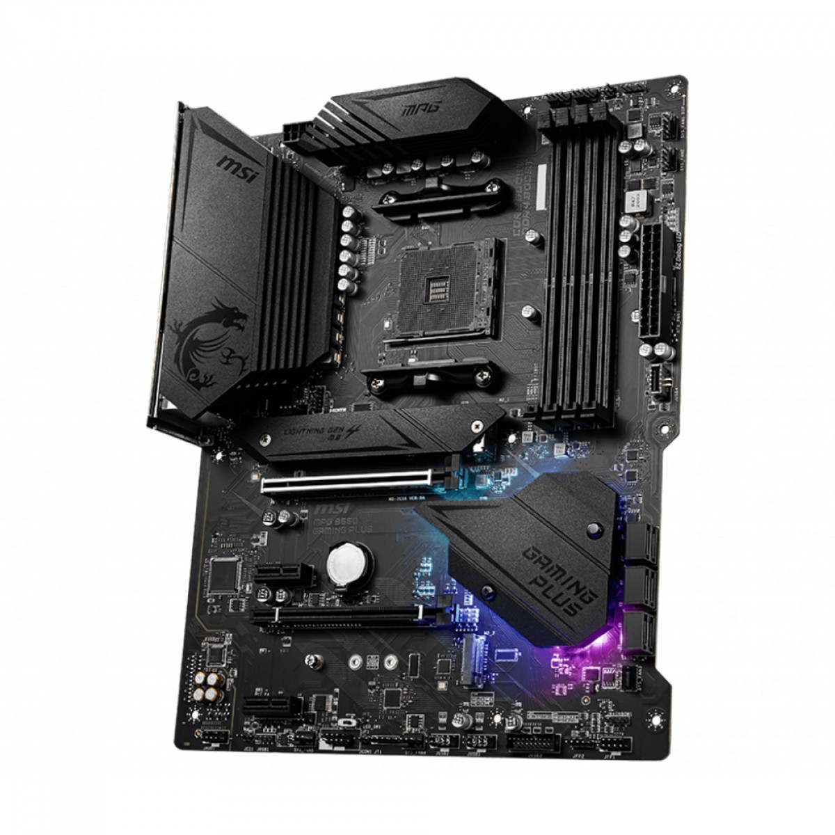 Placa Mãe MSI MPG B550 Gaming Plus, Chipset B550, AMD AM4, ATX, DDR4, 911-7C56-049