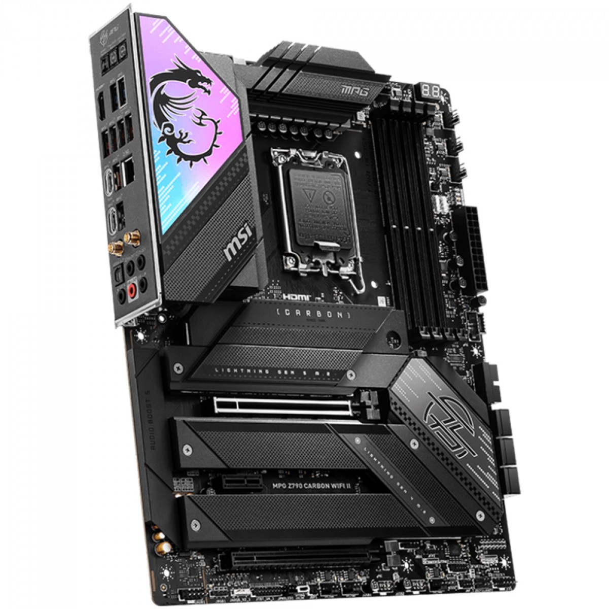Placa Mãe MSI MPG Z790 Carbon WIFI II, Chipset Z790, Intel LGA 1700, ATX, DDR5, RGB