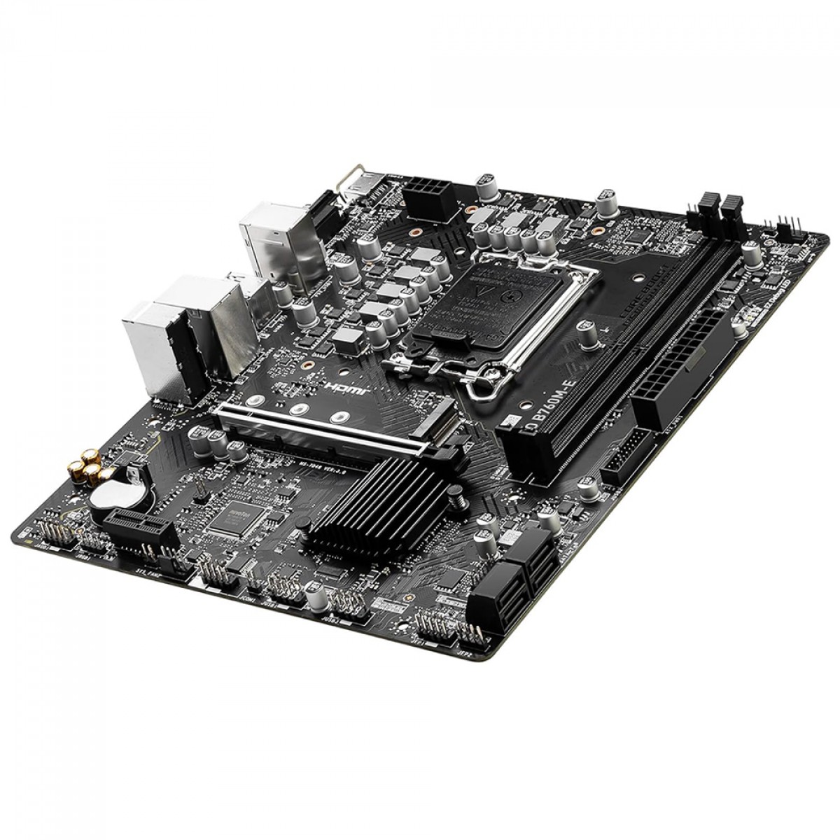 Placa Mãe MSI PRO B760M-E, Chipset B760, Intel LGA 1700, mATX, DDR5