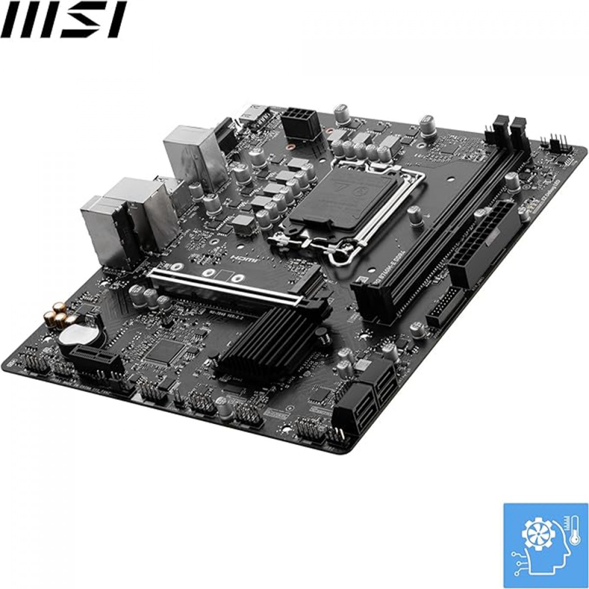 Placa Mãe MSI PRO B760M-E DDR4, Chipset B760, Intel LGA 1700, MATX, DDR4