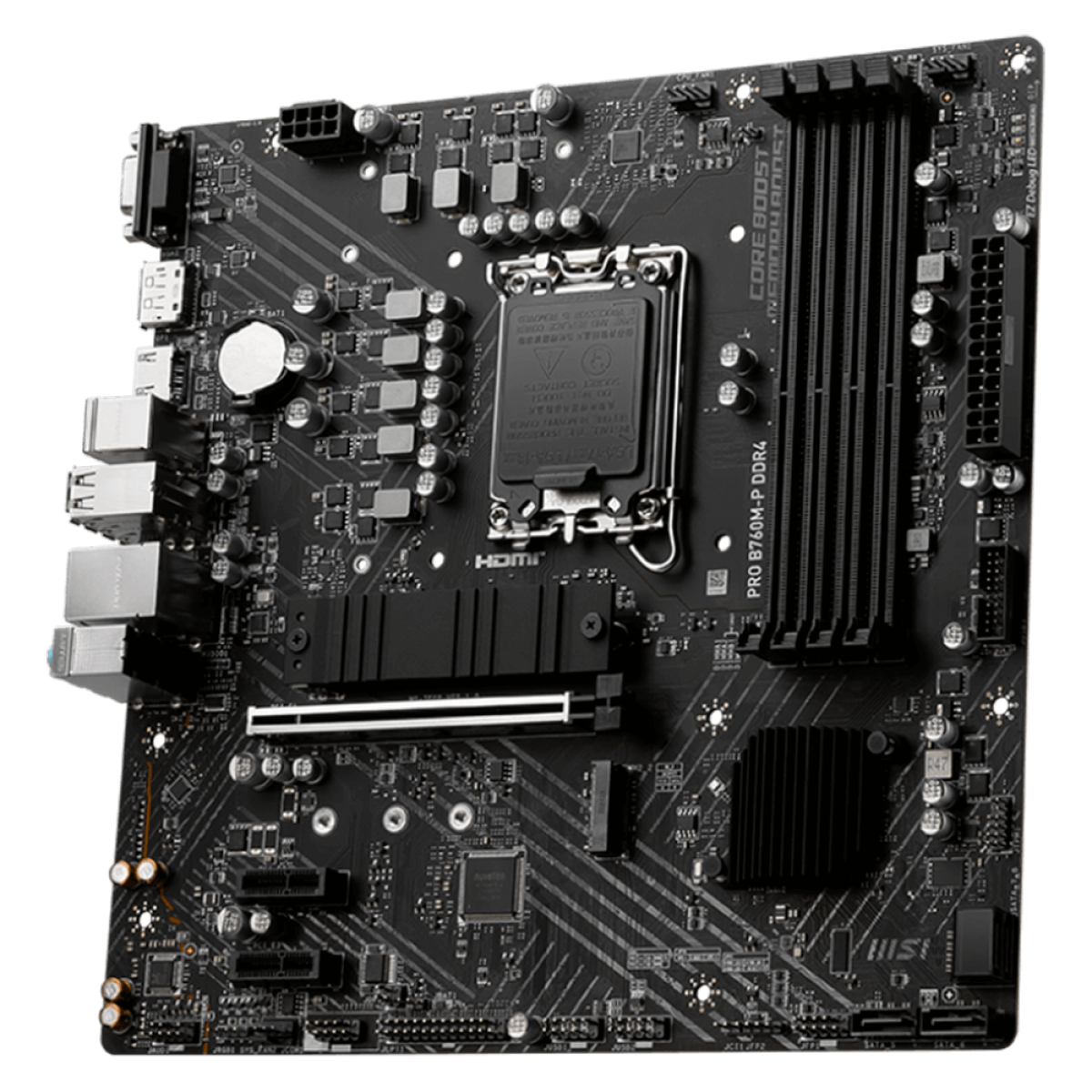 Placa Mãe MSI PRO B760M-P DDR4, Chipset B760, Intel LGA 1700, mATX, DDR4
