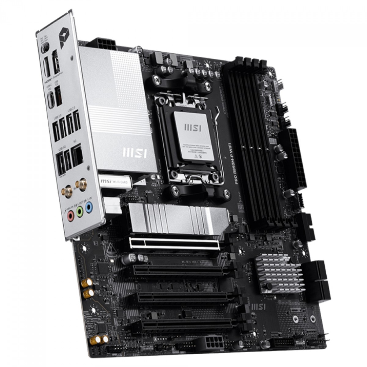 Placa Mãe MSI PRO B850M-P WiFi, Chipset B850, AMD AM5, mATX, DDR5