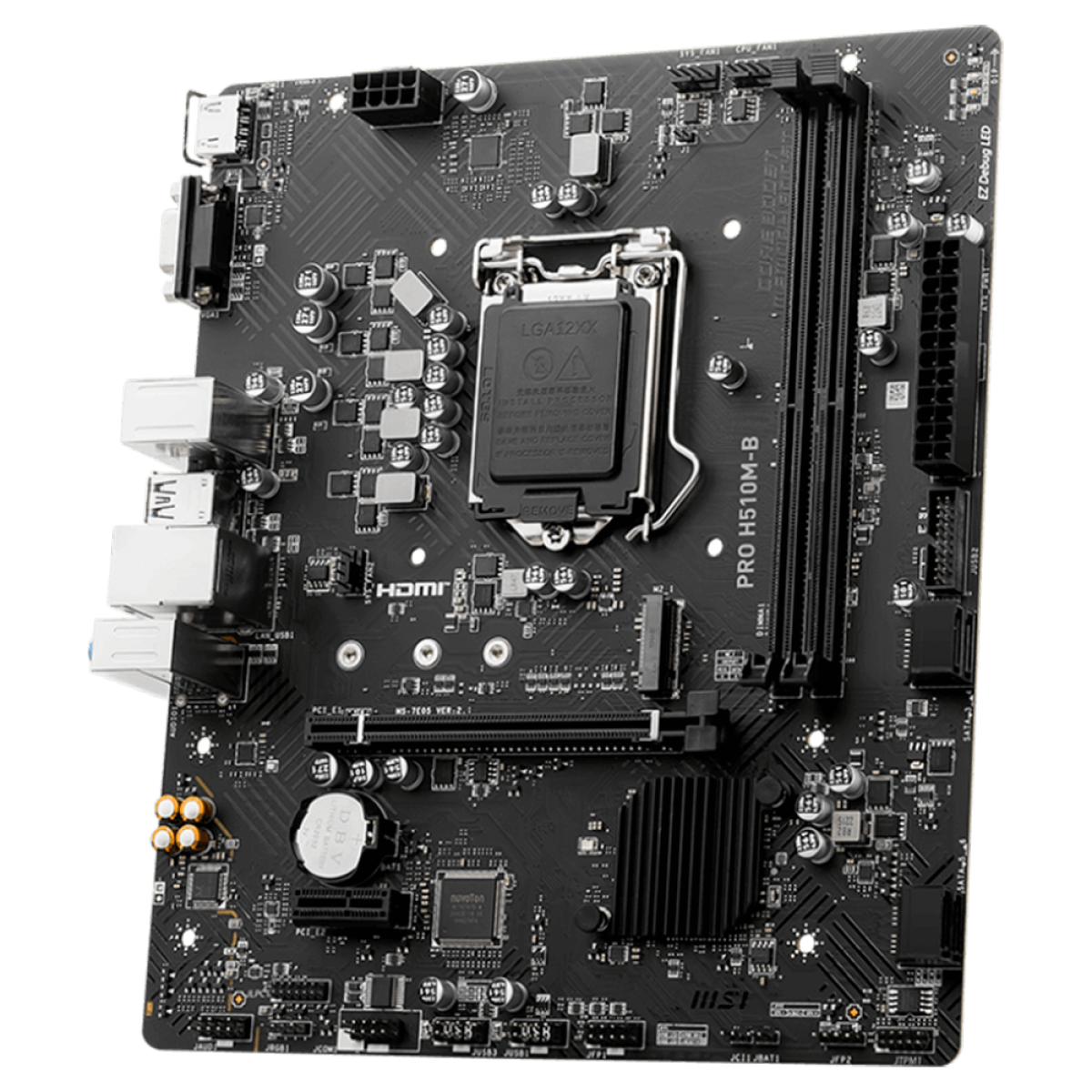 Placa Mãe MSI PRO H510M-B, Chipset H470, Intel LGA 1200, M-ATX, DDR4, 911-7E05-006