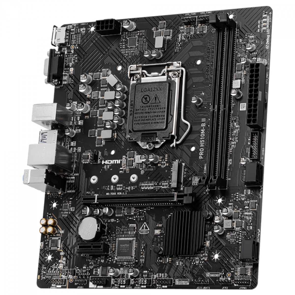Placa Mãe MSI PRO H510M-B II, Chipset H470, Intel LGA 1200, mATX, DDR4