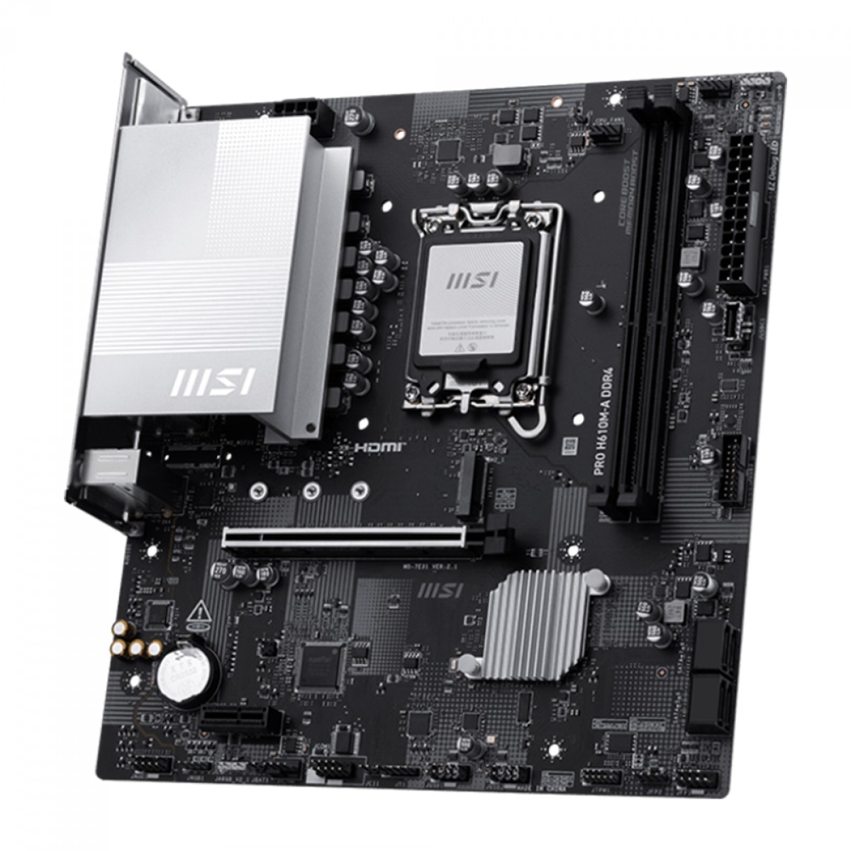 Placa Mãe MSI PRO H610M-A, Chipset H610, Intel LGA 1700, M-ATX, DDR4