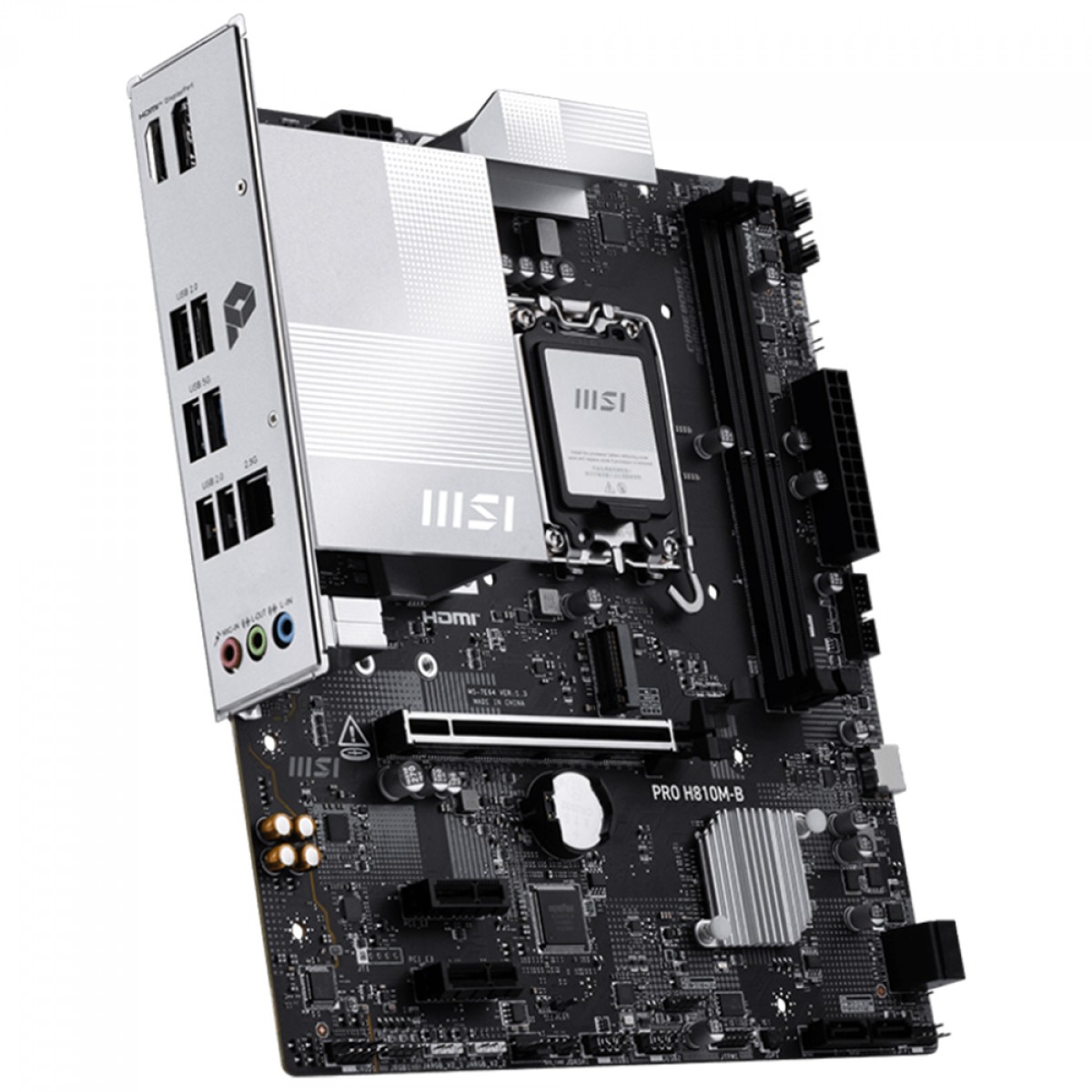 Placa Mãe MSI PRO H810M-B, Chipset H810, Intel LGA 1851, mATX, DDR5